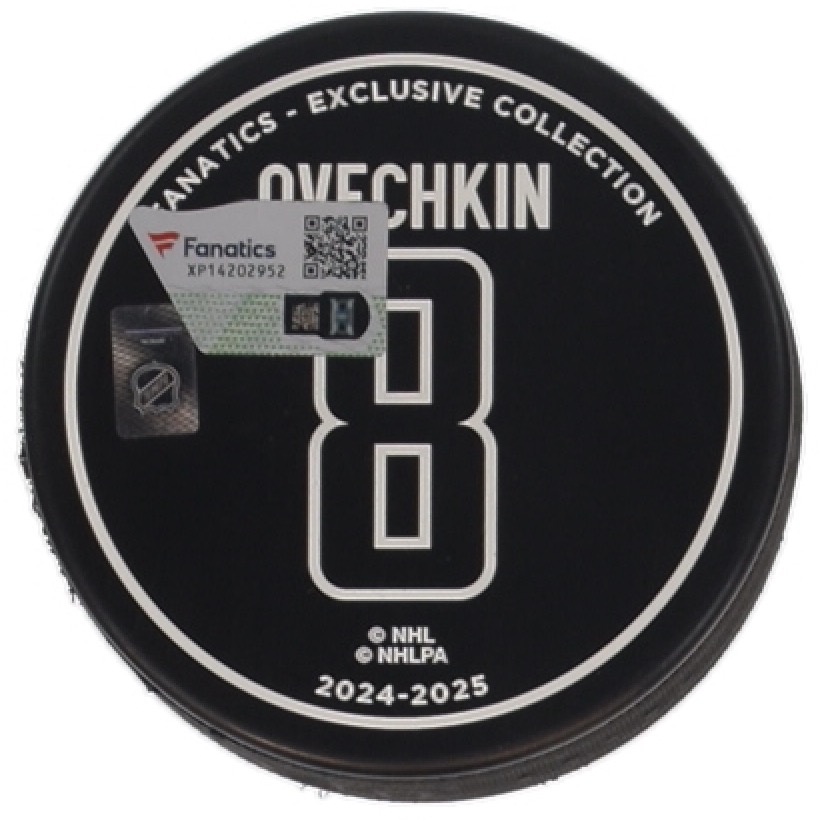 Alexander Ovechkin Signed Capitals Logo All-Time Goals Leader Commemorative Hockey Puck (Fanatics) at PristineAuction.com Alexander Ovechkin Signed Capitals Logo All-Time Goals Leader Commemorative Hockey Puck (Fanatics) at PristineAuction.com