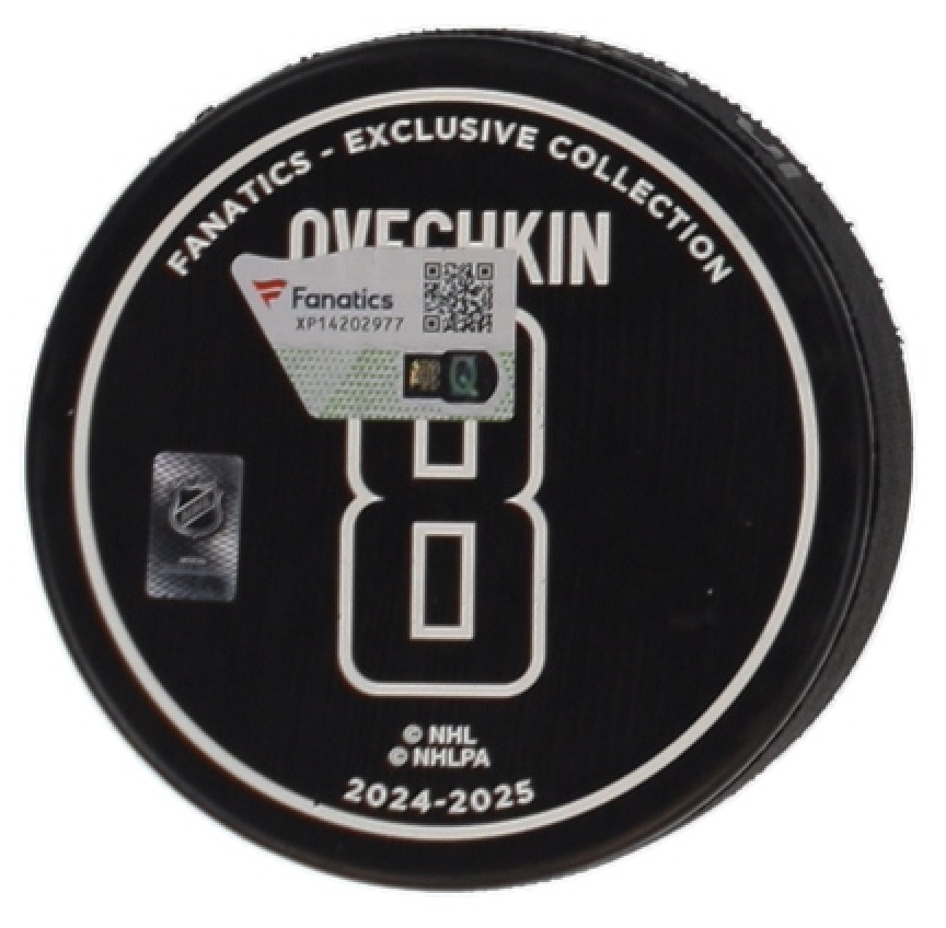 Alexander Ovechkin Signed Capitals Logo All-Time Goals Leader Commemorative Hockey Puck (Fanatics) at PristineAuction.com Alexander Ovechkin Signed Capitals Logo All-Time Goals Leader Commemorative Hockey Puck (Fanatics) at PristineAuction.com