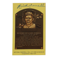 Rick Ferrell Signed Hall of Fame Plaque Postcard (JSA) at PristineAuction.com