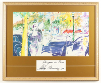 Leory Neiman Signed "See you in Paris" Custom Framed Leroy Neiman Art Display Inscribed "'94" (PSA) at PristineAuction.com
