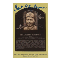 Bert Blyleven Signed Hall of Fame Plaque Postcard (JSA) at PristineAuction.com