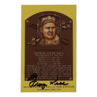 George Kelly Signed Hall of Fame Plaque Postcard (JSA) at PristineAuction.com