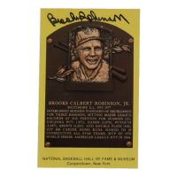Brooks Robinson Signed Hall of Fame Plaque Postcard (JSA) at PristineAuction.com