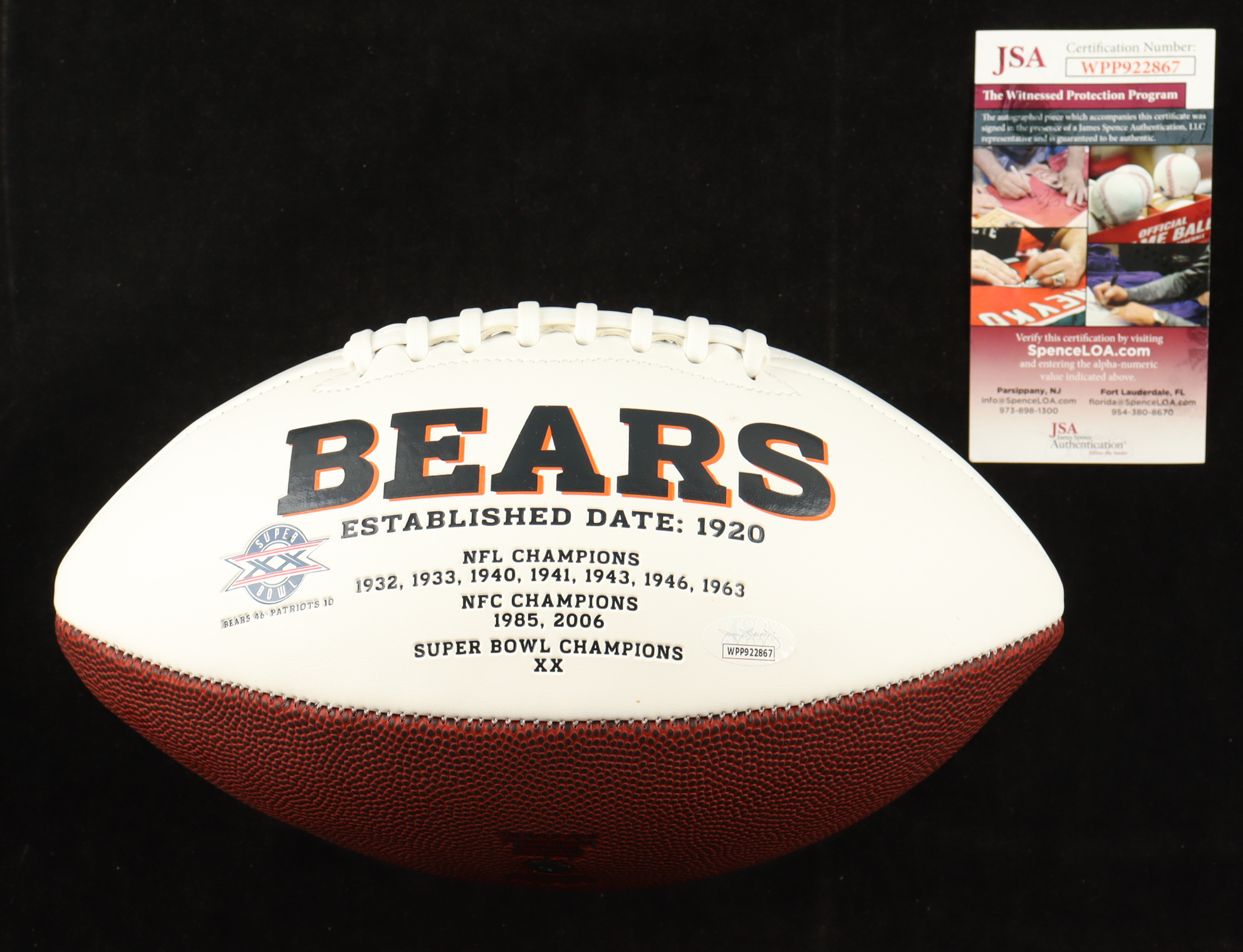 Dick Butkus Signed Bears Logo Football Inscribed "HOF 79" (JSA) at PristineAuction.com Dick Butkus Signed Bears Logo Football Inscribed "HOF 79" (JSA) at PristineAuction.com