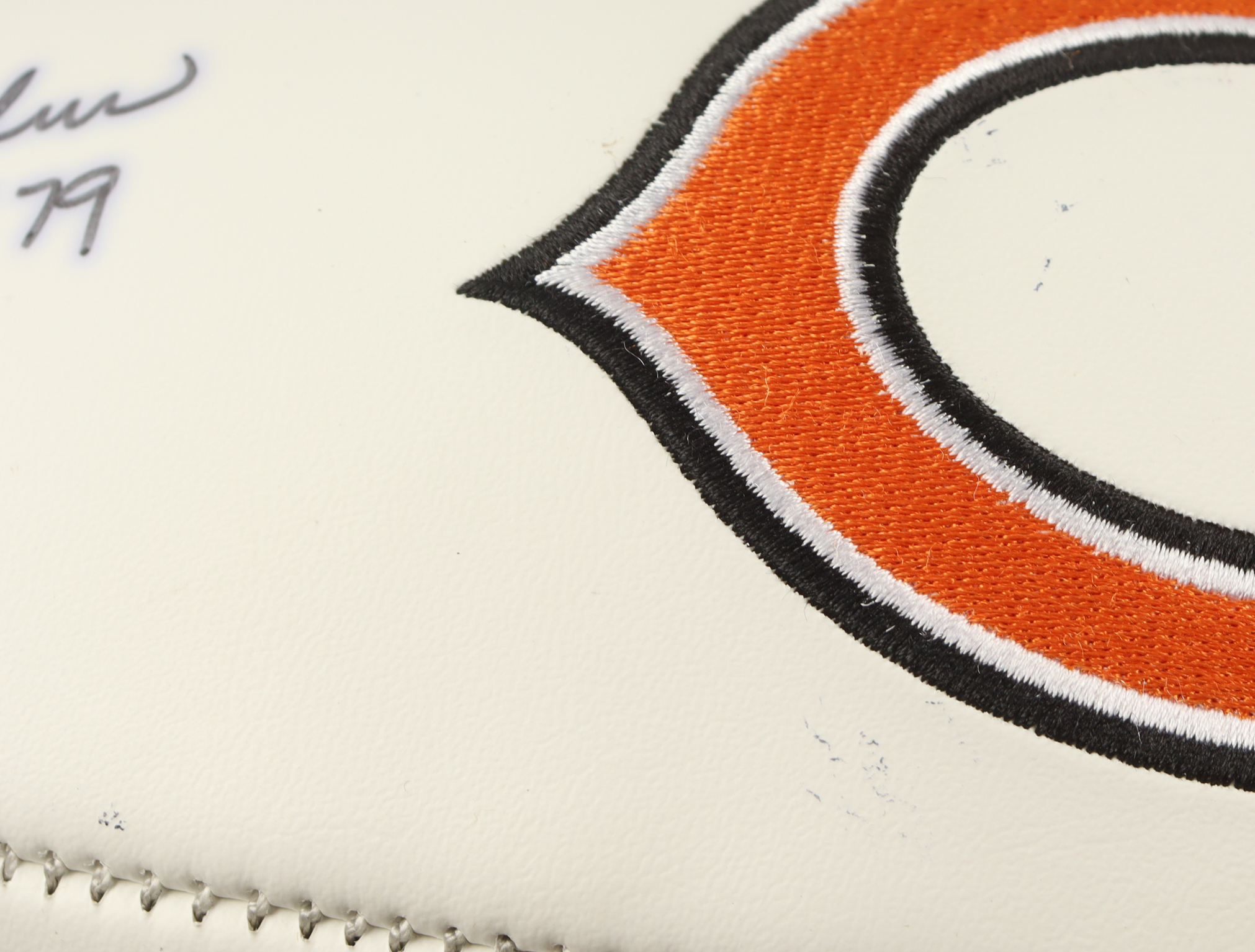 Dick Butkus Signed Bears Logo Football Inscribed "HOF 79" (JSA) at PristineAuction.com Dick Butkus Signed Bears Logo Football Inscribed "HOF 79" (JSA) at PristineAuction.com