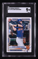 Pete Crow-Armstrong 2021 Bowman Prospects #BP22 RC (SGC 9) at PristineAuction.com