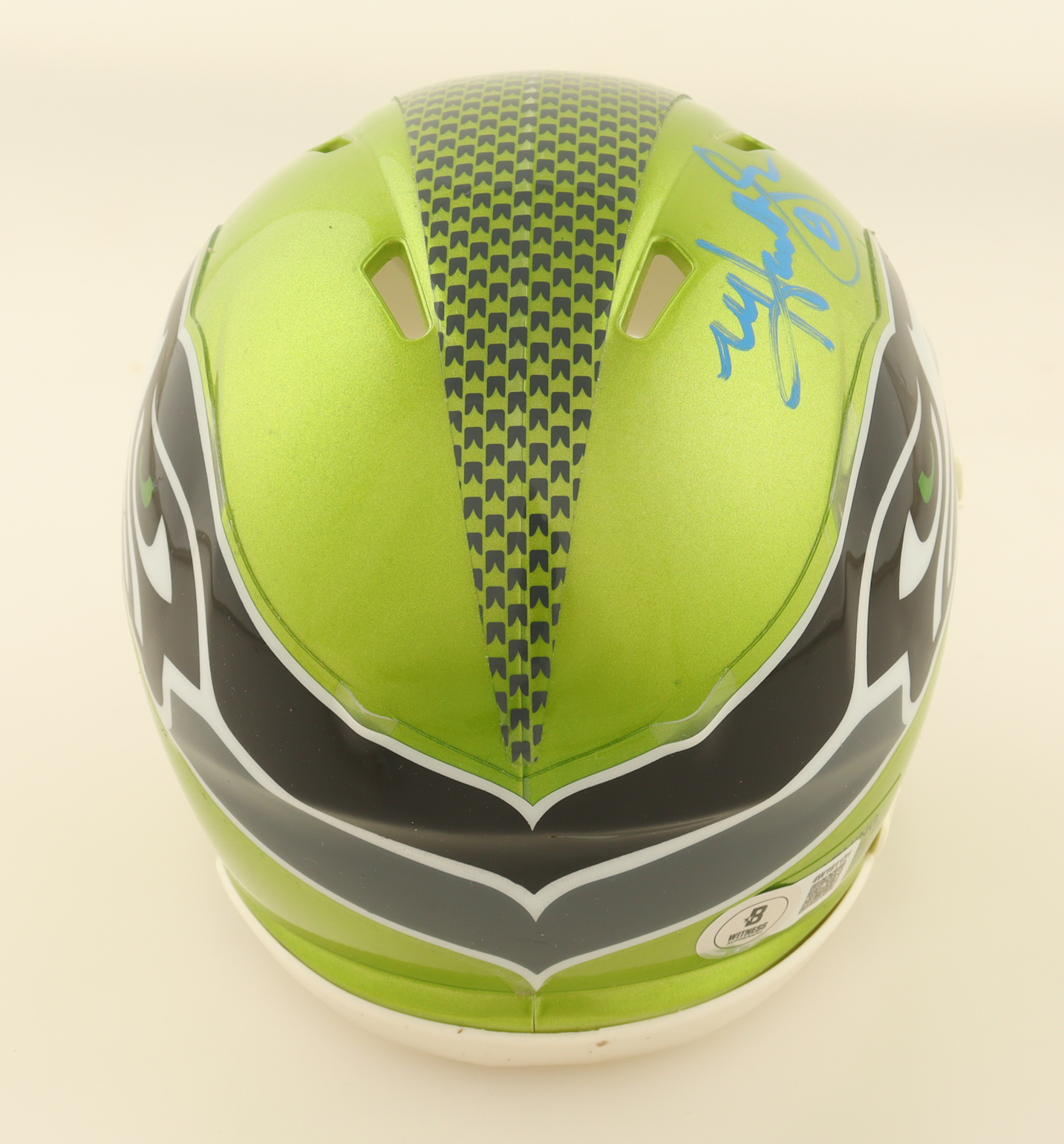 Matt Hasselbeck Signed Seahawks Flash Alternate Speed Mini Helmet (Beckett) at PristineAuction.com Matt Hasselbeck Signed Seahawks Flash Alternate Speed Mini Helmet (Beckett) at PristineAuction.com