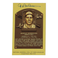 Hal Newhouser Signed Hall of Fame Plaque Postcard (JSA) at PristineAuction.com