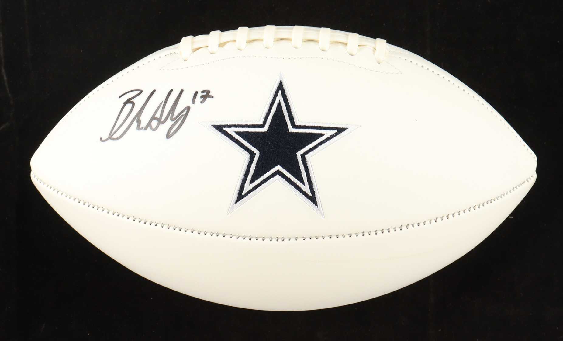 Brandon Aubrey Signed Cowboys Logo Football (Beckett) at PristineAuction.com Brandon Aubrey Signed Cowboys Logo Football (Beckett) at PristineAuction.com