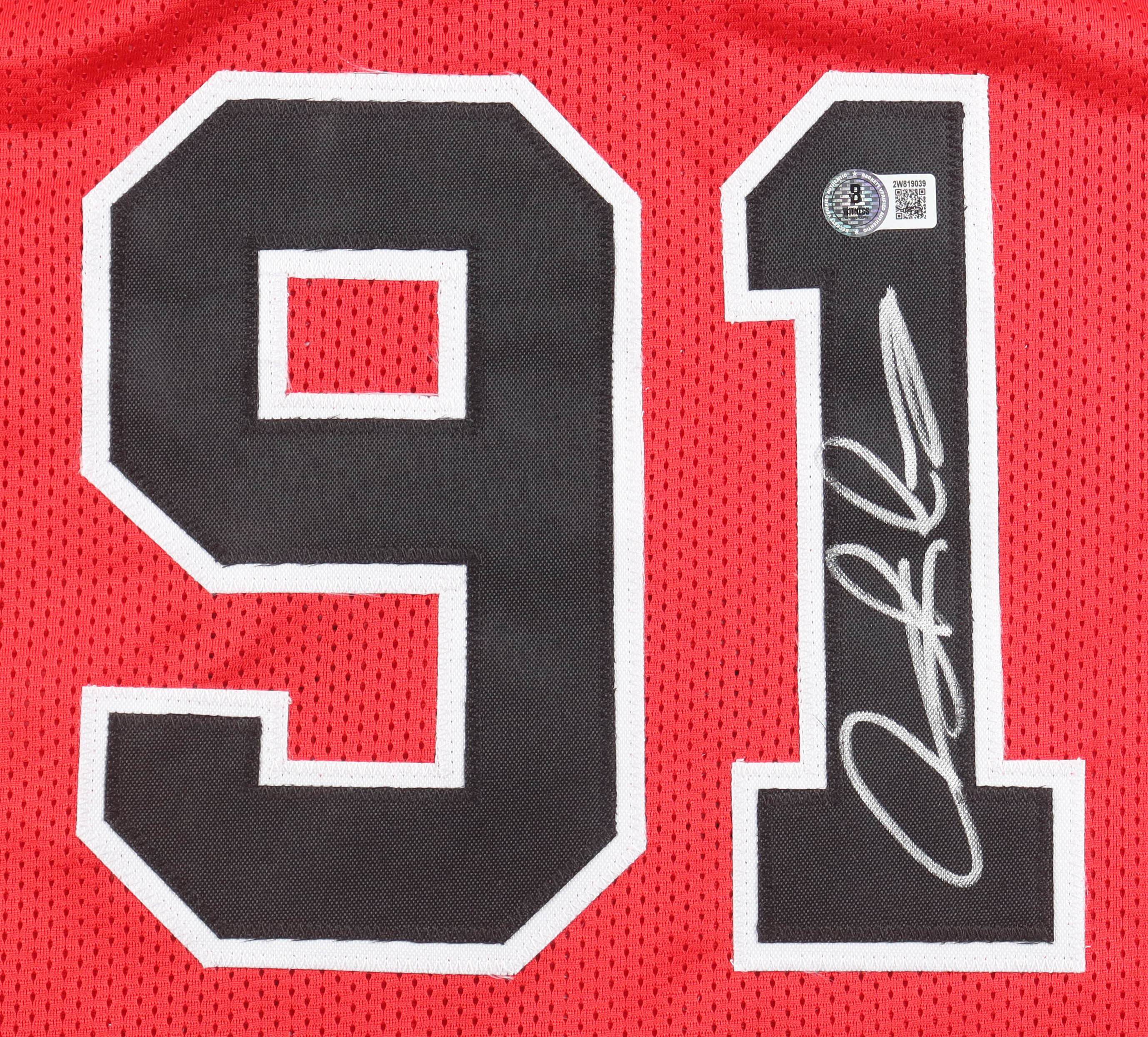 Dennis Rodman Signed Jersey (Beckett) at PristineAuction.com Dennis Rodman Signed Jersey (Beckett) at PristineAuction.com