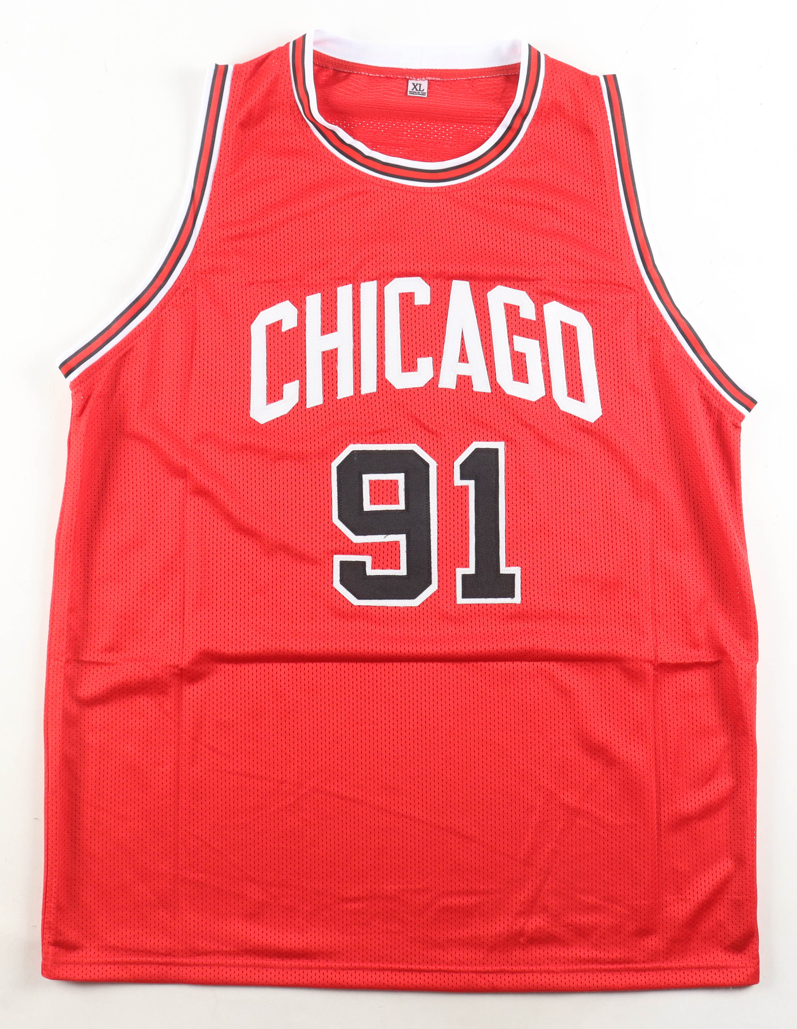 Dennis Rodman Signed Jersey (Beckett) at PristineAuction.com Dennis Rodman Signed Jersey (Beckett) at PristineAuction.com