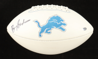Barry Sanders Signed Lions Logo Football (Beckett) at PristineAuction.com