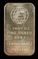 Engelhard 1oz .999+ Silver Bar - Vintage 1980's "Big E" Logo Back at PristineAuction.com