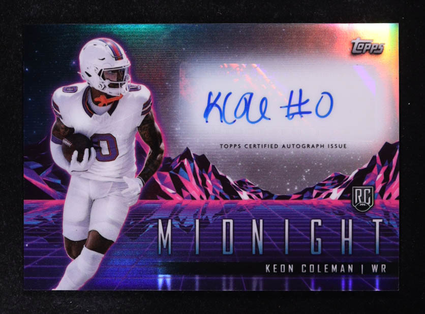 Keon Coleman 2024 Topps Midnight Rookie Horizon Autograph #RHS-KC RC at PristineAuction.com Keon Coleman 2024 Topps Midnight Rookie Horizon Autograph #RHS-KC RC at PristineAuction.com