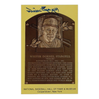 Willie Stargell Signed Hall of Fame Plaque Postcard (JSA) at PristineAuction.com