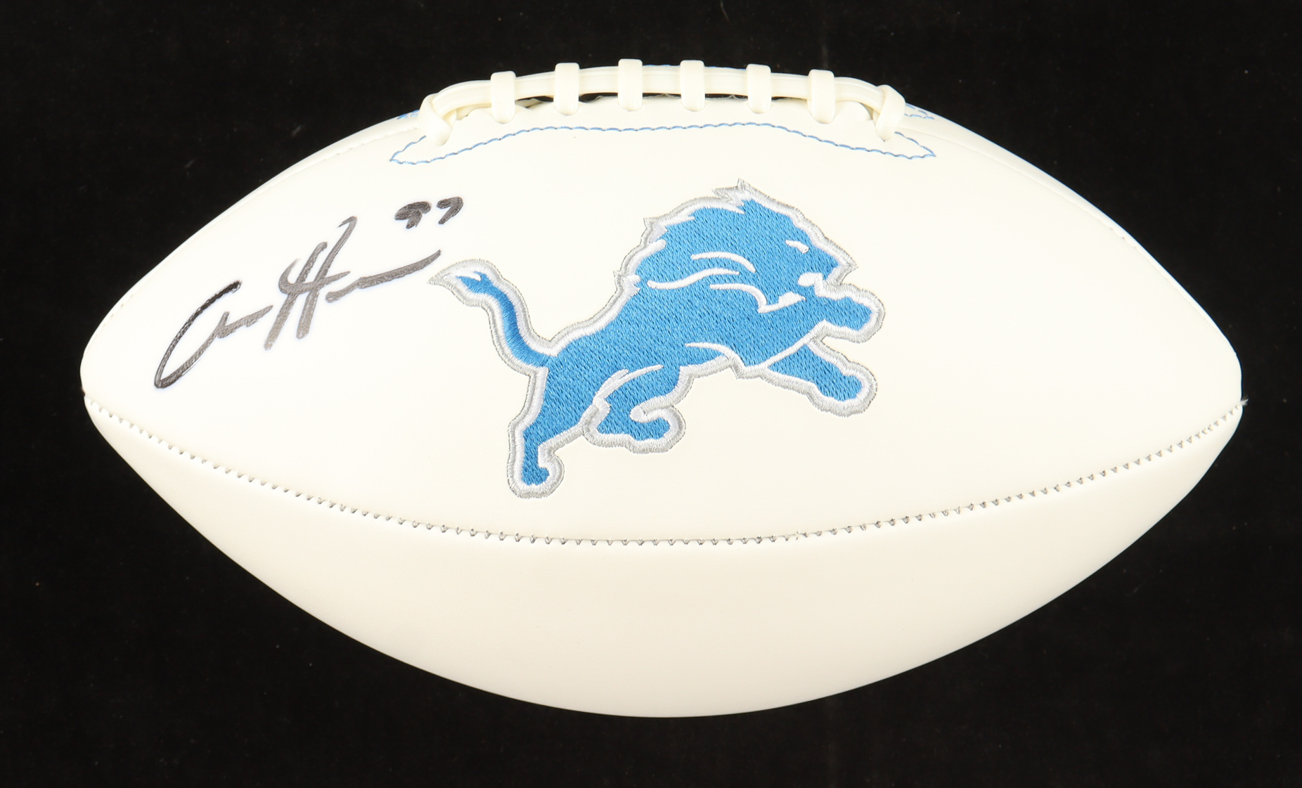 Aidan Hutchinson Signed Lions Logo Football (Beckett) at PristineAuction.com Aidan Hutchinson Signed Lions Logo Football (Beckett) at PristineAuction.com