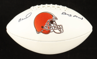 Denzel Ward Signed Browns Logo Football Inscribed "Dawg Pound" (Beckett) at PristineAuction.com