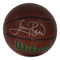 Larry Bird Signed Celtics Logo NBA Basketball (PSA & Bird) at PristineAuction.com
