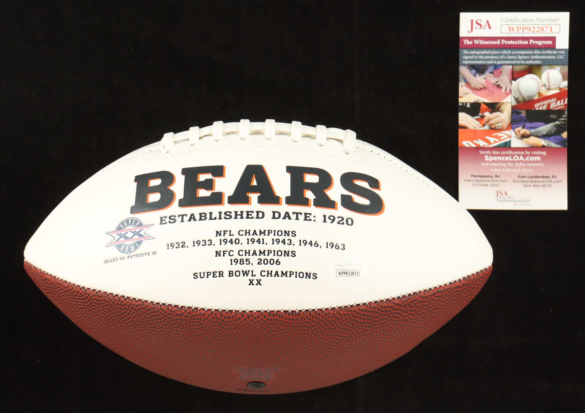 Dick Butkus Signed Bears Logo Football Inscribed "HOF 79" (JSA) at PristineAuction.com Dick Butkus Signed Bears Logo Football Inscribed "HOF 79" (JSA) at PristineAuction.com