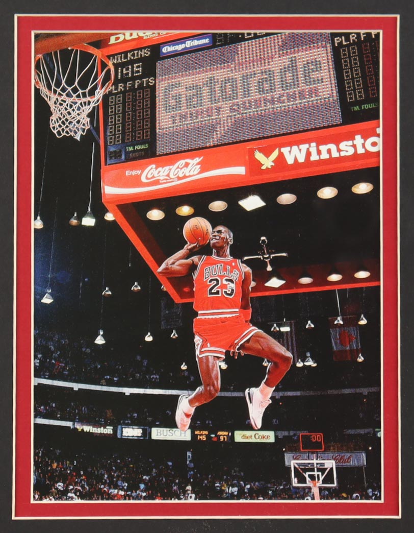 Michael Jordan Custom Framed Jersey Display With (4) Championship Pins at PristineAuction.com Michael Jordan Custom Framed Jersey Display With (4) Championship Pins at PristineAuction.com