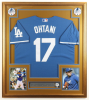 Shohei Ohtani Custom Framed Jersey Display With Name & Number Pin at PristineAuction.com