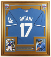 Shohei Ohtani Custom Framed Jersey Display With MVP Pin at PristineAuction.com