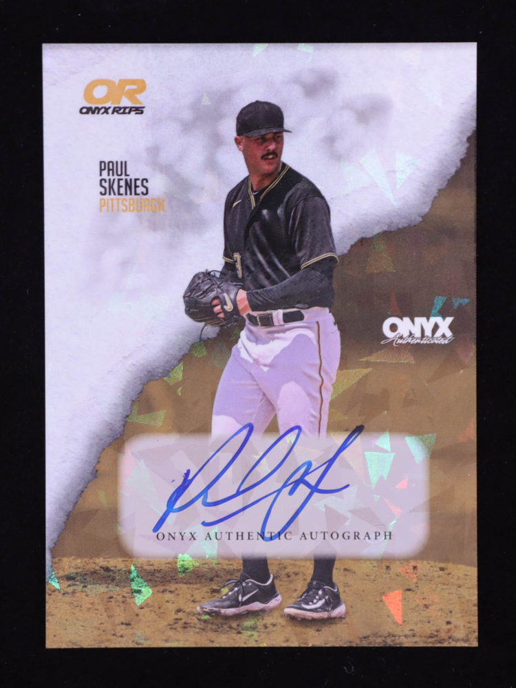 Paul Skenes 2024 Onyx Rips Autographs Crystal Yellow #RAPASK RC
