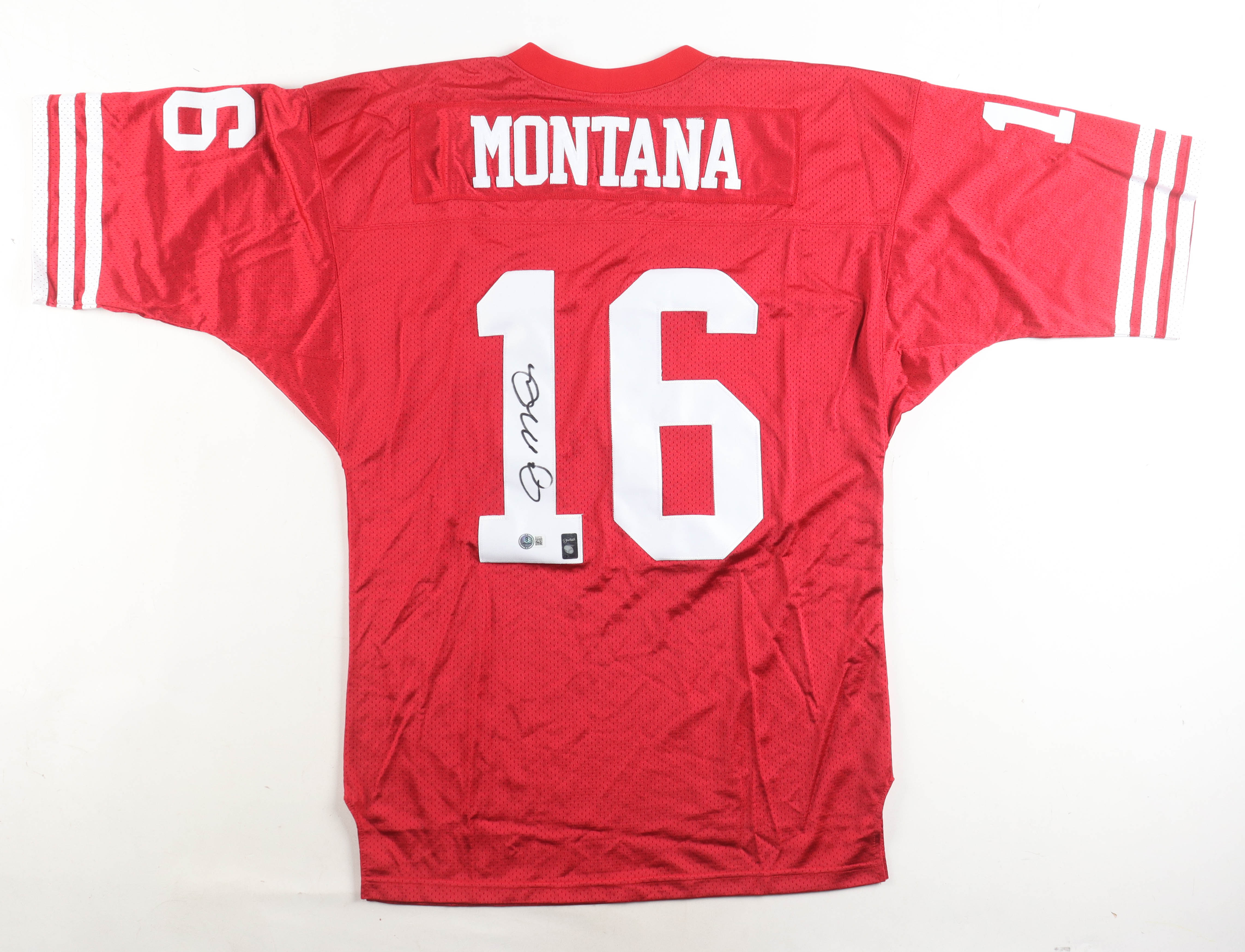 Joe Montana Signed Jersey (Beckett & Montana) at PristineAuction.com Joe Montana Signed Jersey (Beckett & Montana) at PristineAuction.com