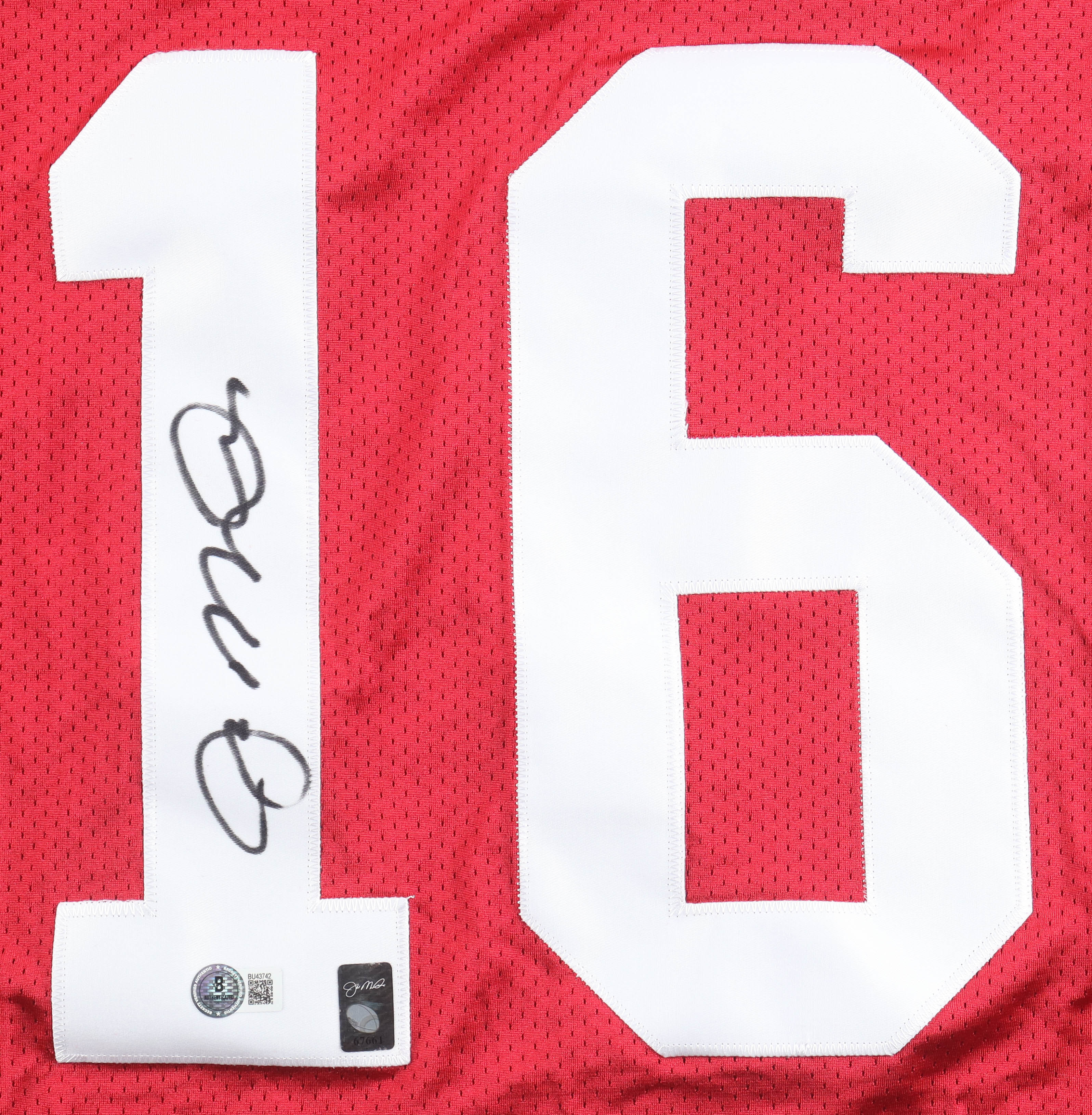 Joe Montana Signed Jersey (Beckett & Montana) at PristineAuction.com Joe Montana Signed Jersey (Beckett & Montana) at PristineAuction.com