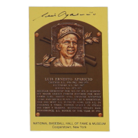 Luis Aparicio Signed Hall of Fame Plaque Postcard (JSA) at PristineAuction.com