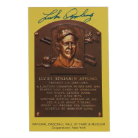 Luke Appling Signed Hall of Fame Plaque Postcard (JSA) at PristineAuction.com
