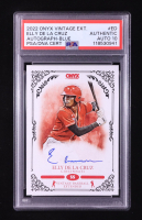 Elly De La Cruz Signed 2022 Onyx Vintage Extended Autograph-Blue #VA-ED RC (PSA | Autograph Graded PSA 10) at PristineAuction.com
