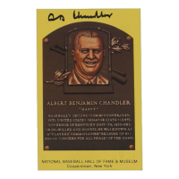 Albert "Happy" Chandler Signed Hall of Fame Plaque Postcard (JSA) at PristineAuction.com