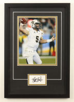 Blake Bortles Signed UCF Knights Custom Framed Cut Display (Palm Beach) at PristineAuction.com