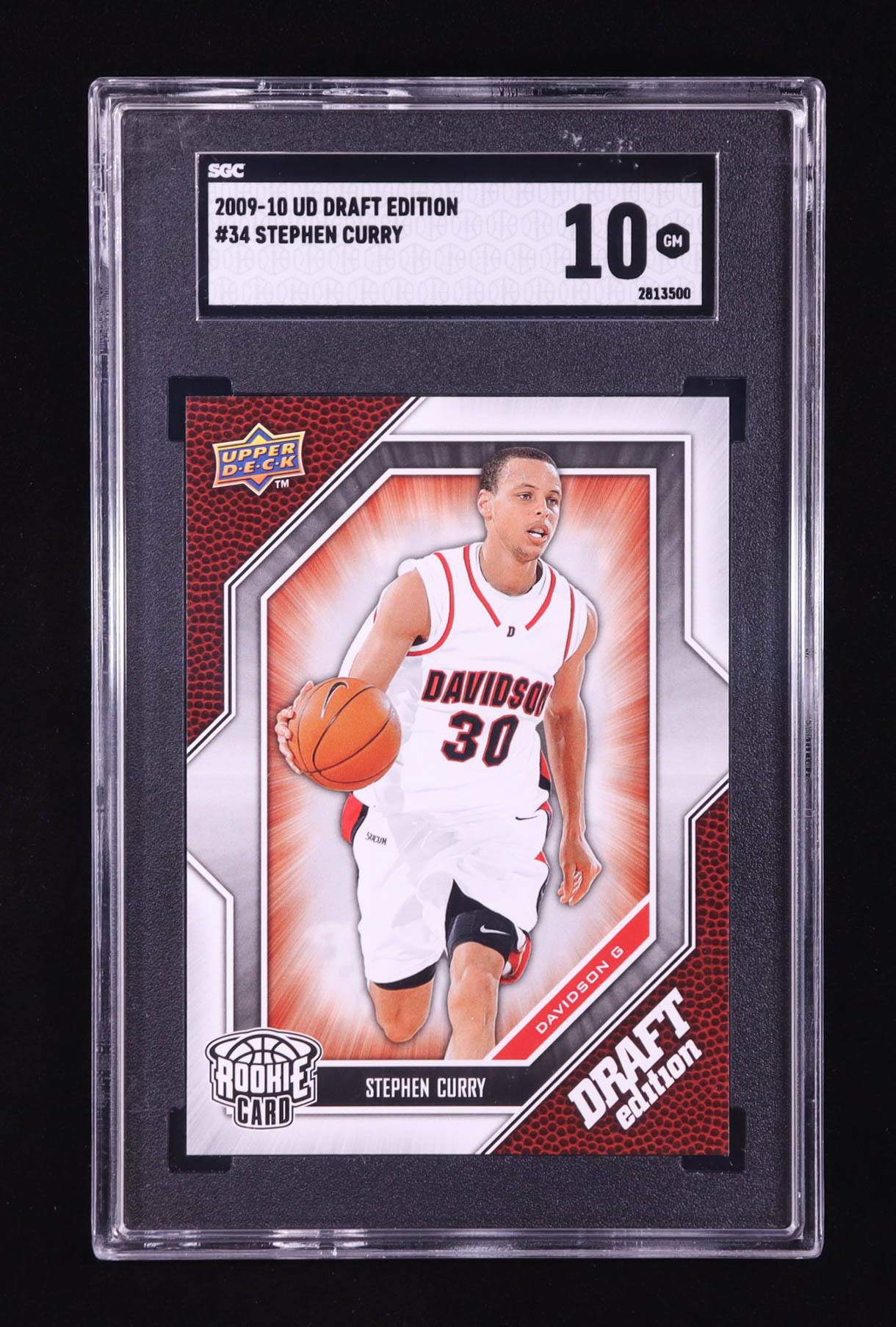 Stephen Curry 2009-10 Upper Deck Draft Edition #34 RC (SGC 10) at PristineAuction.com Stephen Curry 2009-10 Upper Deck Draft Edition #34 RC (SGC 10) at PristineAuction.com