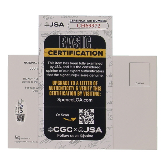 Rickey Henderson Signed Hall of Fame Plaque Postcard (JSA) at PristineAuction.com Rickey Henderson Signed Hall of Fame Plaque Postcard (JSA) at PristineAuction.com