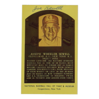 Joe Sewell Signed Hall of Fame Plaque Postcard (JSA) at PristineAuction.com
