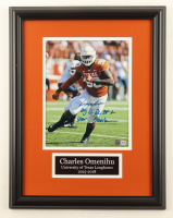 Charles Omenihu Signed Texas Longhorns Custom Framed Photo Display Inscribed "Big 12 DL of the Year, Hook Em" (TriStar & SportsCollectibles) at PristineAuction.com