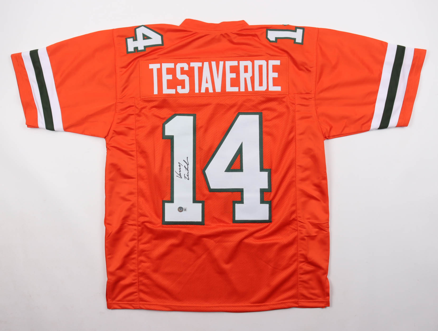 Vinny Testaverde Signed Jersey (Beckett) at PristineAuction.com Vinny Testaverde Signed Jersey (Beckett) at PristineAuction.com