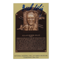 Bud Selig Signed Hall of Fame Plaque Postcard (JSA) at PristineAuction.com
