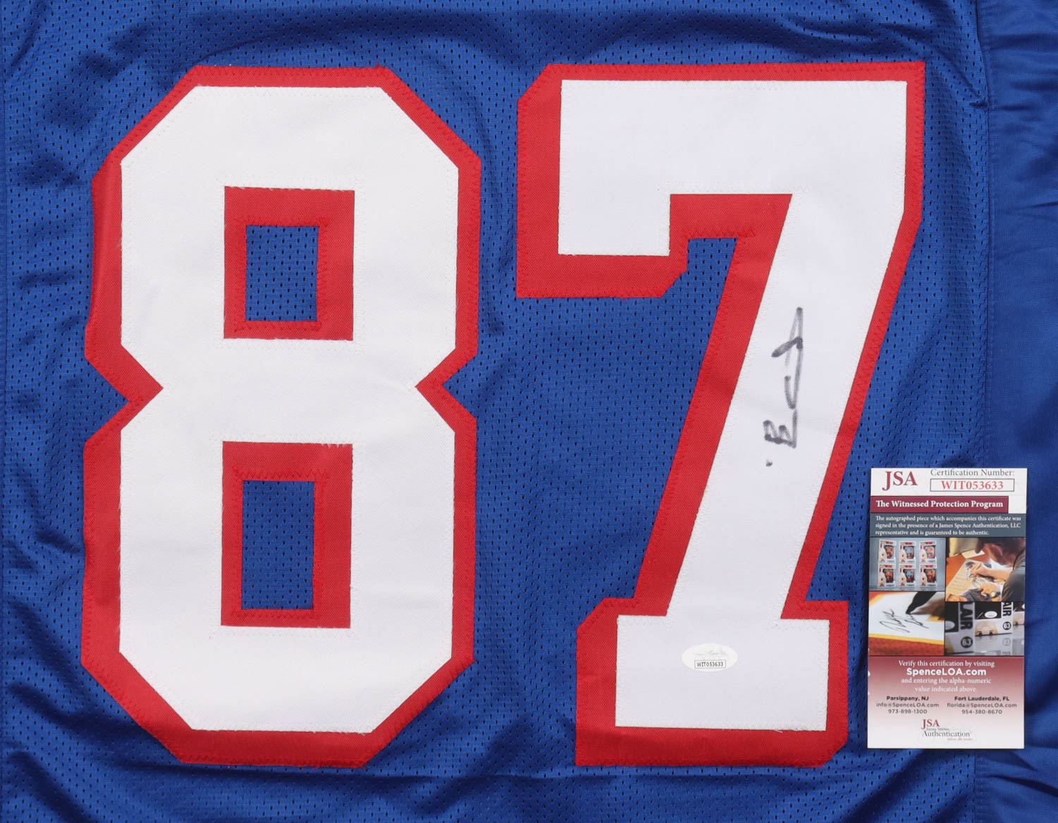 Ben Coates Signed Jersey (JSA) at PristineAuction.com Ben Coates Signed Jersey (JSA) at PristineAuction.com