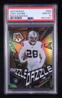 Josh Jacobs 2023 Panini Mosaic Razzle Dazzle Prizm #RD-9 (PSA 10) at PristineAuction.com