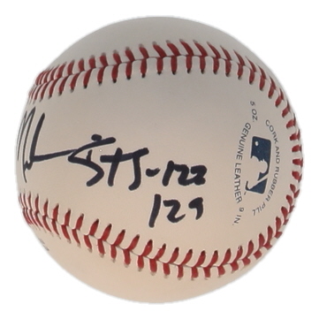 Leland Melvin Signed OL Baseball Inscribed "STS 122 129" (Beckett) at PristineAuction.com Leland Melvin Signed OL Baseball Inscribed "STS 122 129" (Beckett) at PristineAuction.com