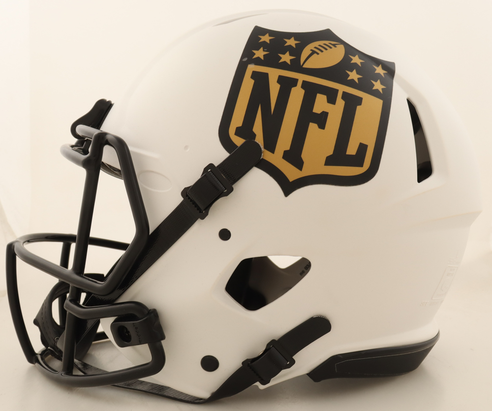 "8 Backs Breaking 2000 Yards" NFL Shield Logo Authentic Full-Size Helmet Signed By (8) Barry Sanders, Eric Dickerson, OJ Simpson, Chris Johnson With Multiple Inscriptions (Beckett & Schwartz) at PristineAuction.com "8 Backs Breaking 2000 Yards" NFL Shield Logo Authentic Full-Size Helmet Signed By (8) Barry Sanders, Eric Dickerson, OJ Simpson, Chris Johnson With Multiple Inscriptions (Beckett & Schwartz) at PristineAuction.com