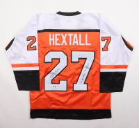 Ron Hextall Signed Jersey Inscribed "1st Goalie to Score" (Beckett) at PristineAuction.com