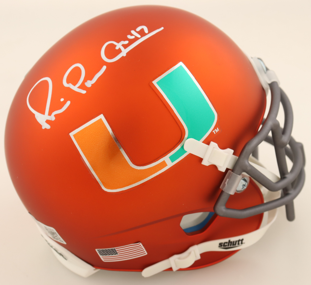 Michael "Playmaker" Irvin Signed Miami Hurricanes Mini Helmet (Beckett) at PristineAuction.com Michael "Playmaker" Irvin Signed Miami Hurricanes Mini Helmet (Beckett) at PristineAuction.com