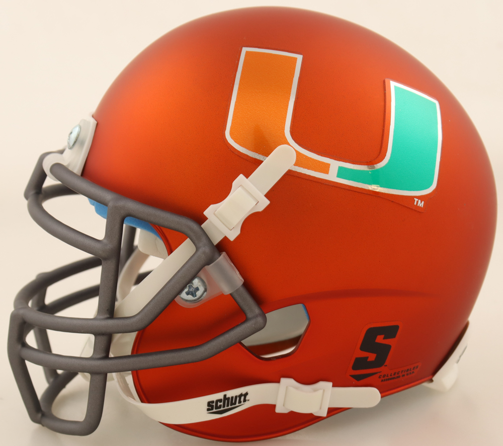 Michael "Playmaker" Irvin Signed Miami Hurricanes Mini Helmet (Beckett) at PristineAuction.com Michael "Playmaker" Irvin Signed Miami Hurricanes Mini Helmet (Beckett) at PristineAuction.com