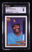 Ken Griffey Sr. 1991 Topps #465 (CGC 8) at PristineAuction.com