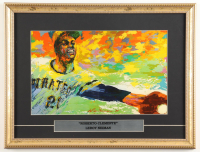 'Robert Clemente" Custom Framed Pirates LeRoy Neiman Art Print Display with Title Plaque at PristineAuction.com