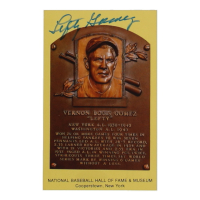 Lefty Gomez Signed Hall of Fame Plaque Postcard (JSA) at PristineAuction.com